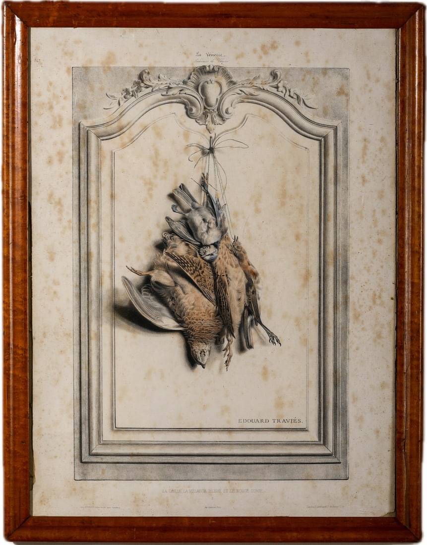 EDOUARD TRAVIES (1809–1876), LITHOGRAPH: EDOUARD TRAVIES (1809–1876), LITHOGRAPH Dimensions: Original frame:53x68 cm. All measured values are approximate. Provenance and Authenticity: Artist's Studio;Berrieux,E.Gambert&Co Signature: