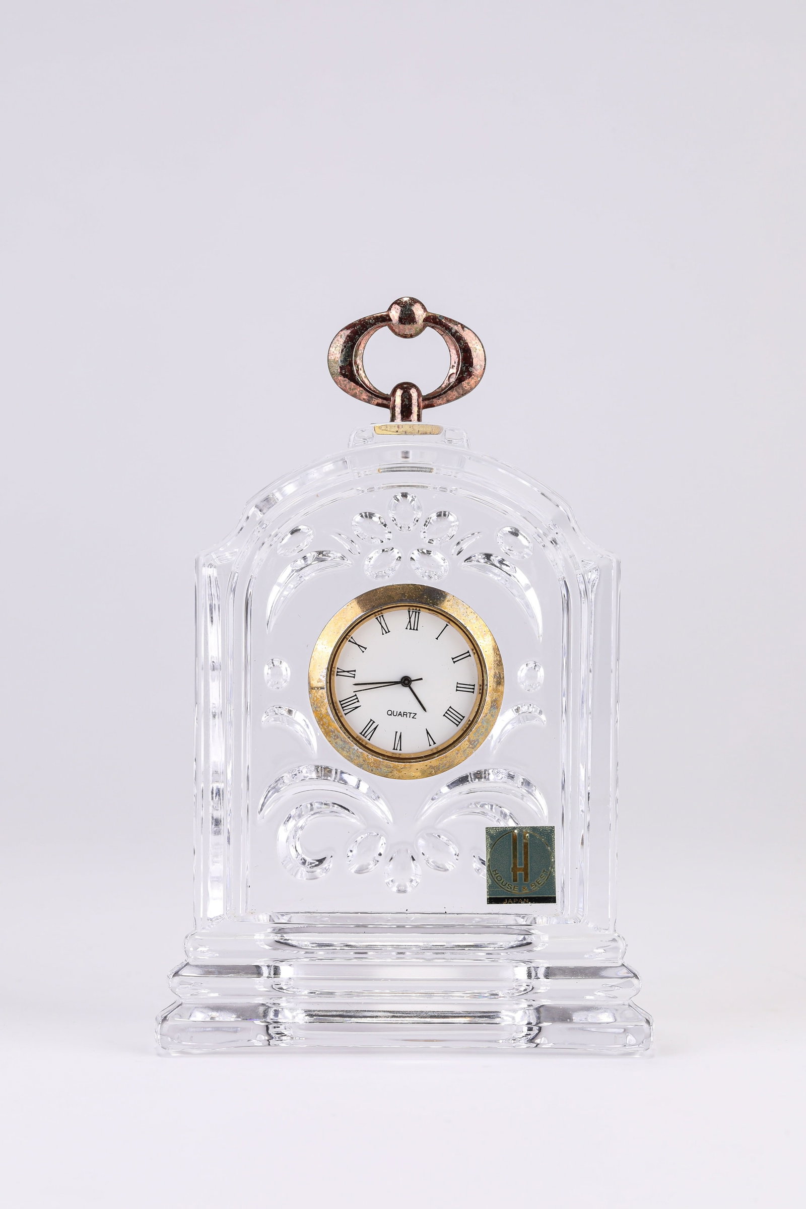 A BACCARAT CRYSTAL CLOCK - 4