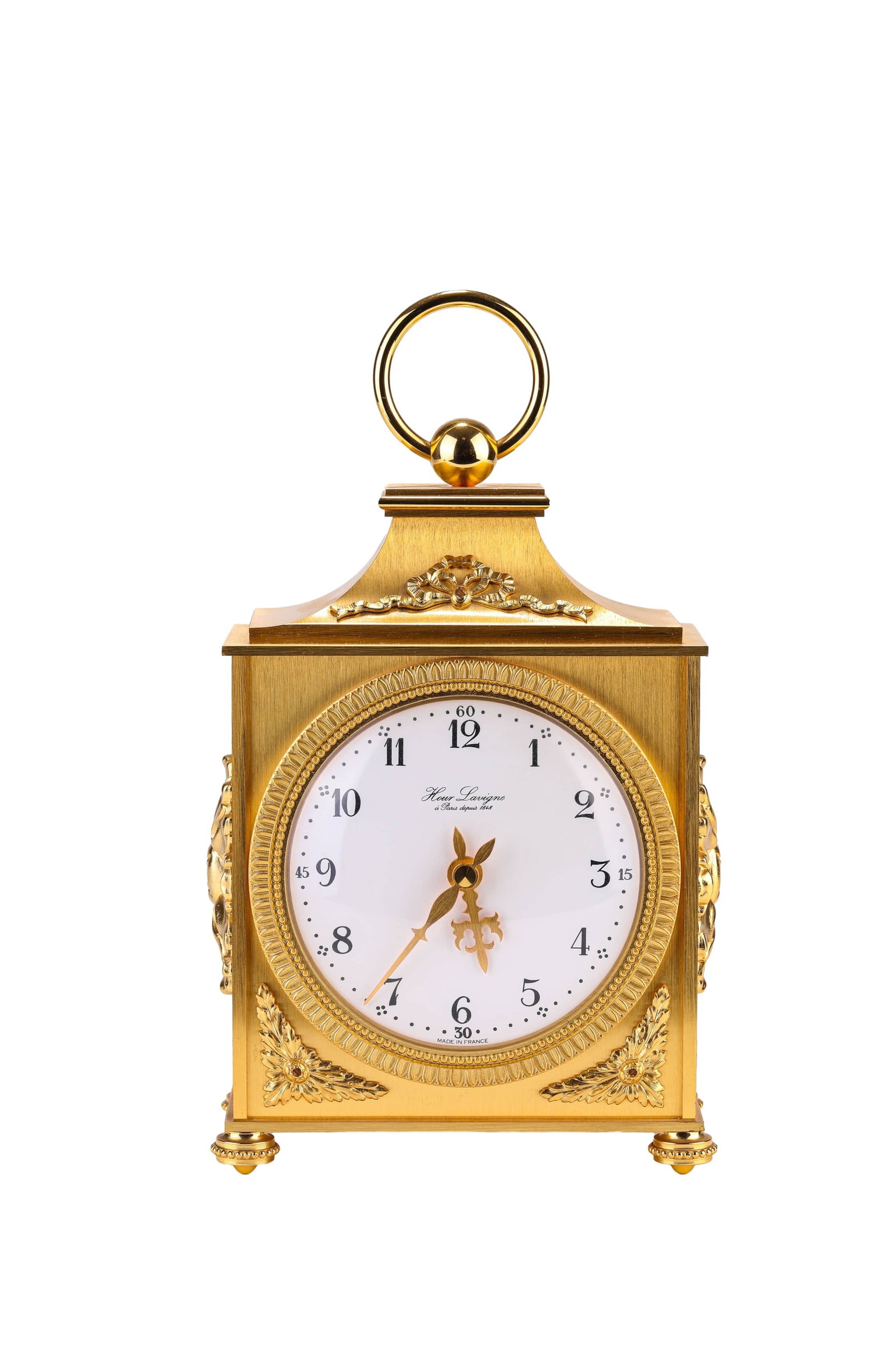 HOUR LAVIGEN GILT-BRONZE CLOCK (1 of 7)
