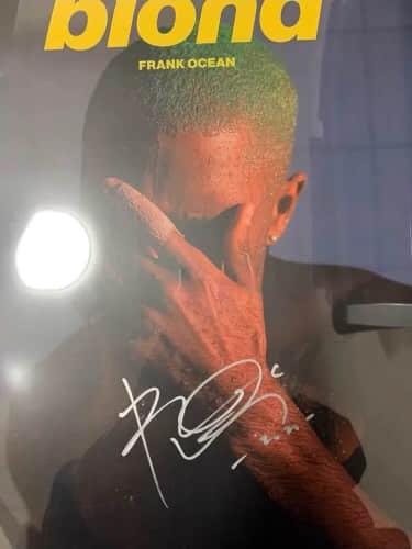 FRANK OCEAN SIGNED POSTER PHOTOGRAPH (1 of 2)