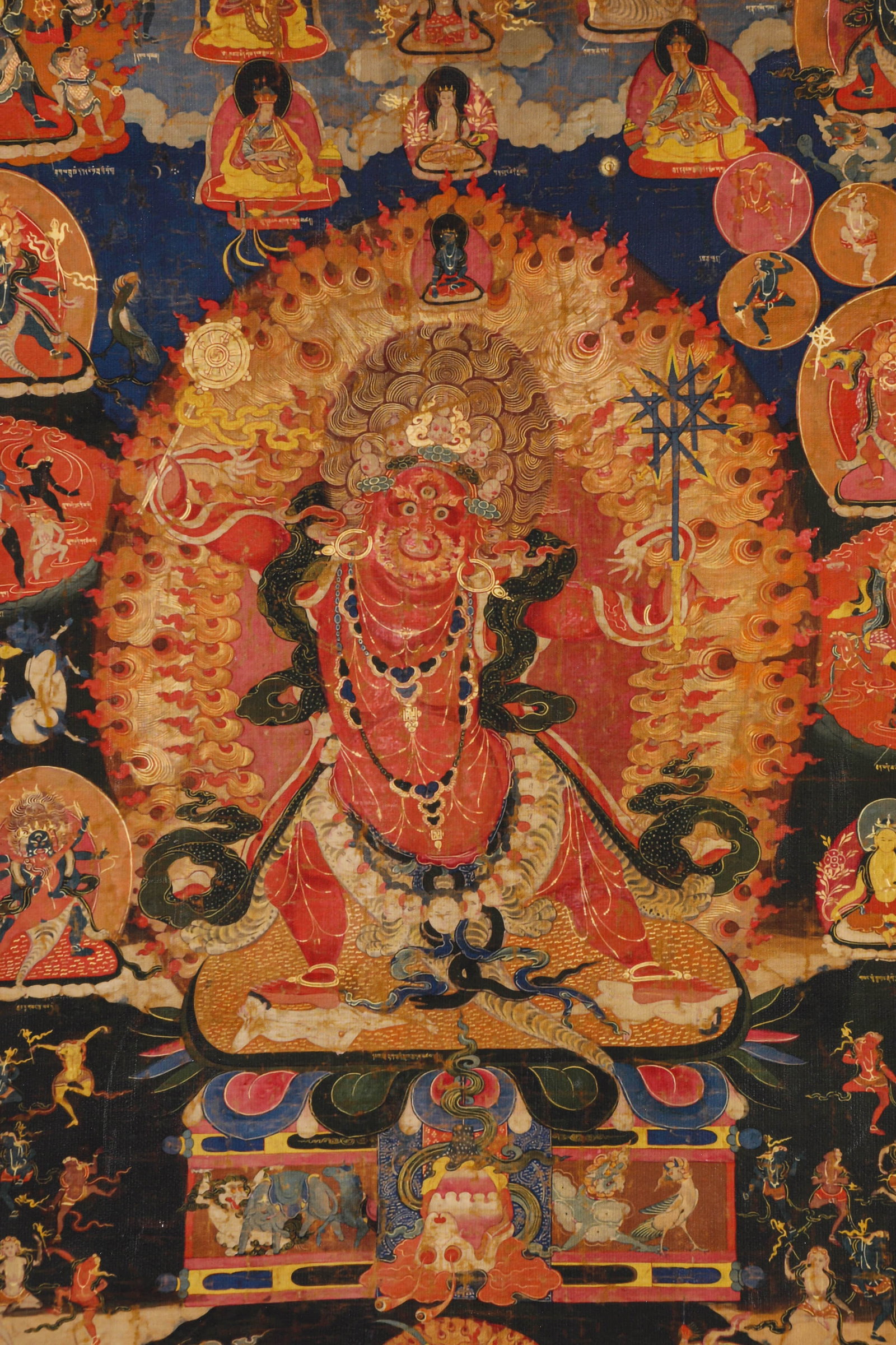 A THANGKA 'RED DHARMAPALA' - 3