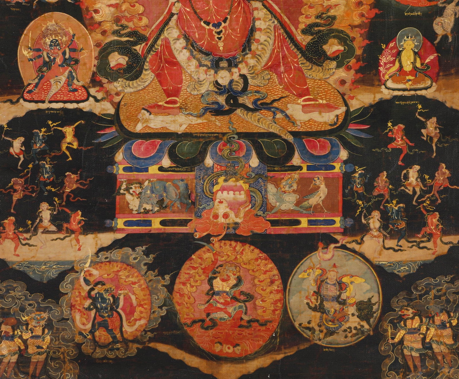 A THANGKA 'RED DHARMAPALA' - 5