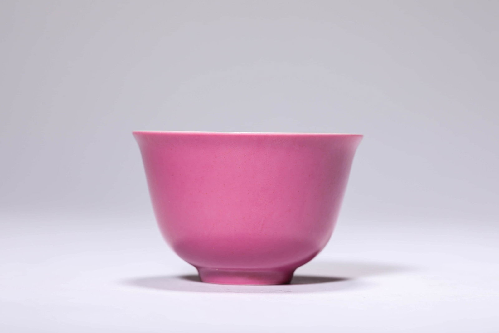 A PAIR OF RUBY-RED GLAZED 'PLAIN' CUPS - 5