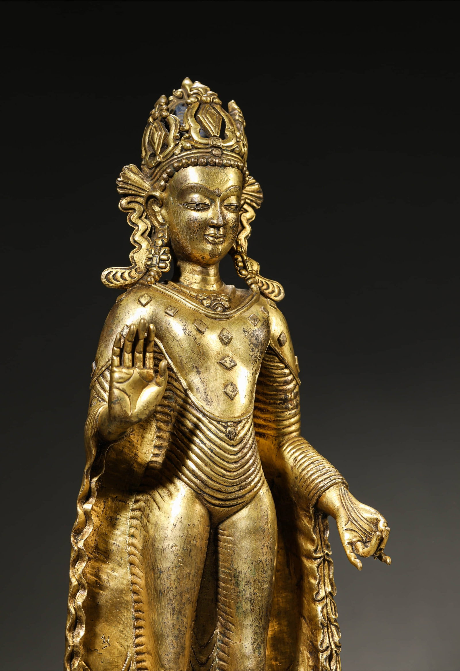 A 'SAKYAMUNI' BUDDHA FIGURE - 3