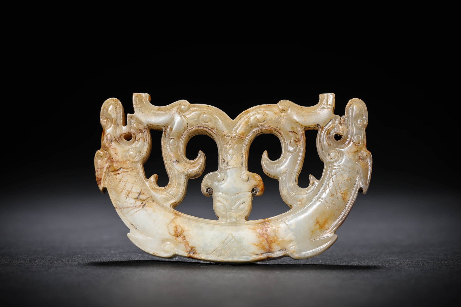 A JADE 'DOUBLE DRAGON' HENG - 2