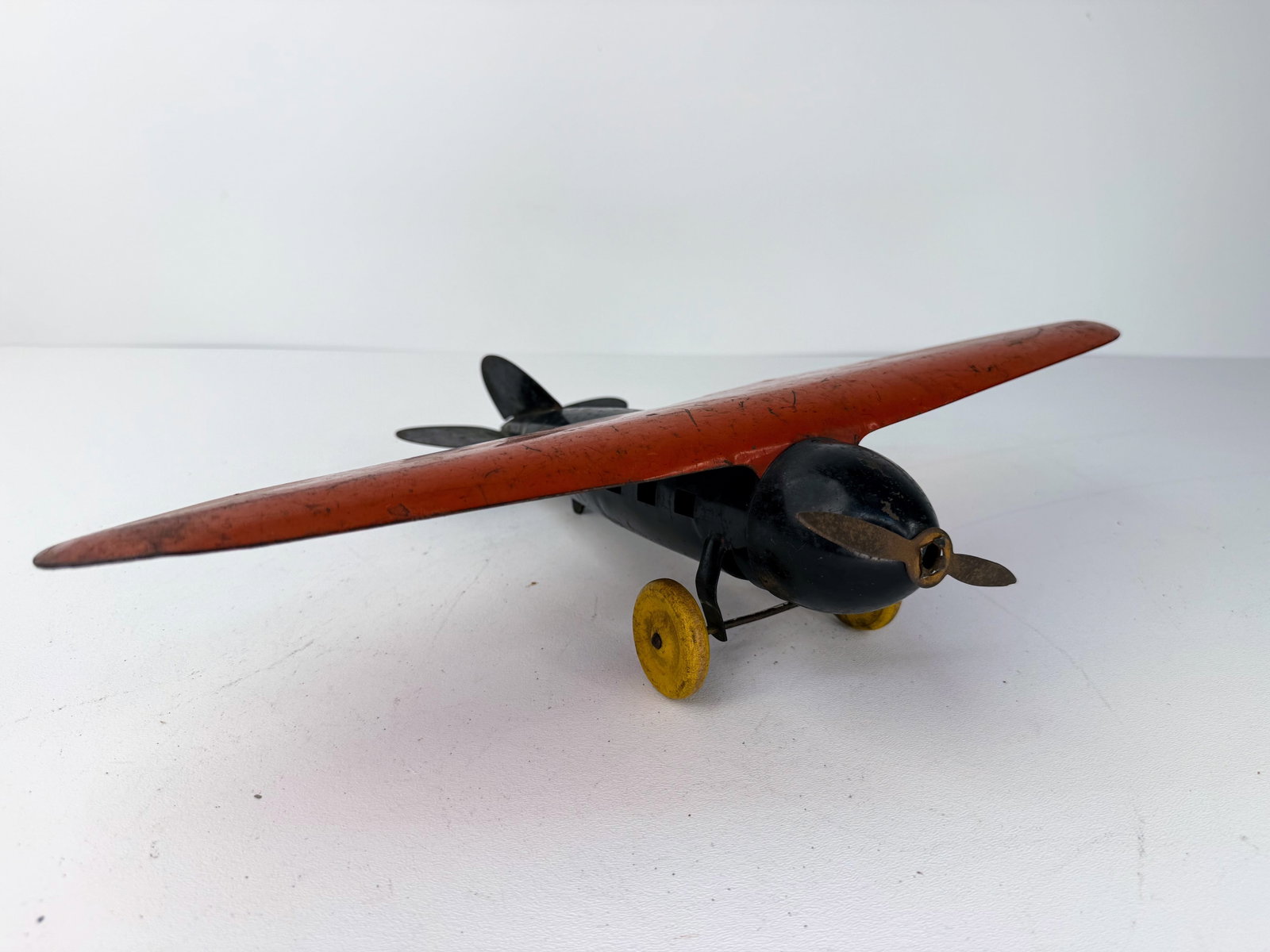 1930s Painted Pressed Steel Toy Airplane (1 of 6)