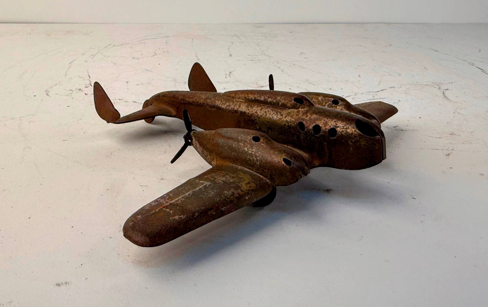 1930s Wyandotte pressed steel toy airplane (1 of 6)