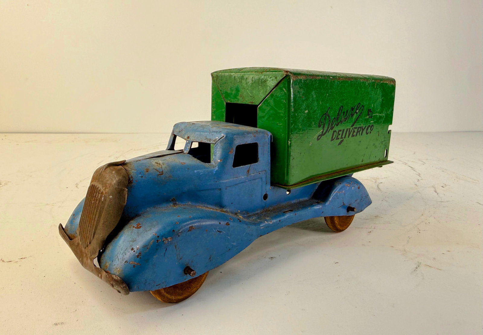 1940s Marx pressed steel delux delivery truck (1 of 8)
