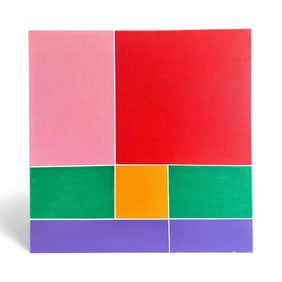 Hard Edge Abstract Painting by George Palethorpe (1934-2021)