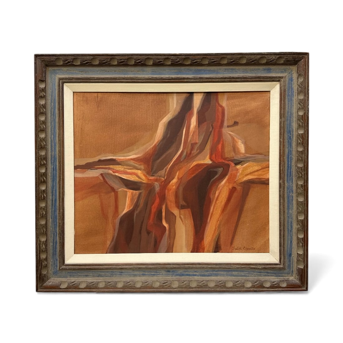 Mid Century Abstract Painting on Canvas, Judith Cippola (1947-2024) (1 of 4)