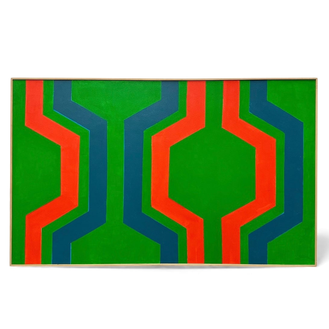George Palethorpe (1934-2021) Hard Edge Abstract painting (1 of 4)
