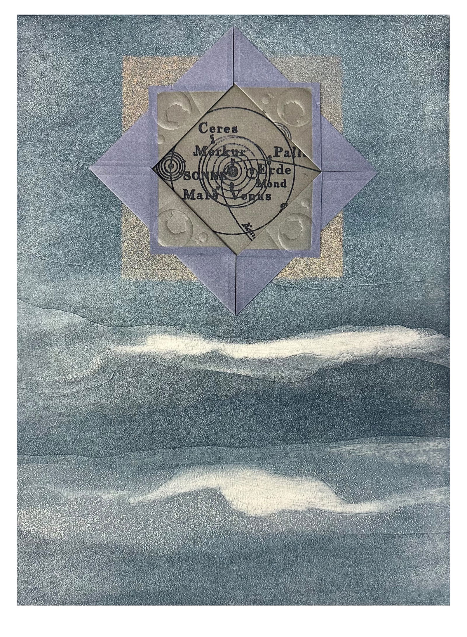 Christine Tarpey Paper Art Print "Saturn Box"  Signed (1 of 3)