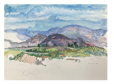 Kathleen Gee Original Watercolor Landscape Painting