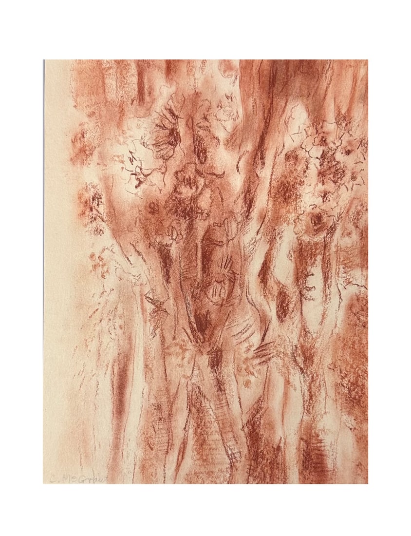 Claude McGraw (1919-1978) Colored Pencil Drawing, Signed (1 of 2)