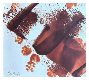 Tom Hardy (1921-2016) Original Signed Abstract Painting #1