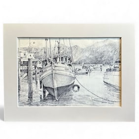 Oregon artist Steven McLeod (1944-2014) Pencil Drawing on Paper