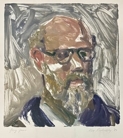 Oregon Artist Alexander Rudinsky. (1957-2011) Paint on Paper Portrait