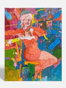 Bennet Norrbo (1930-2013) Abstract Figurative Painting