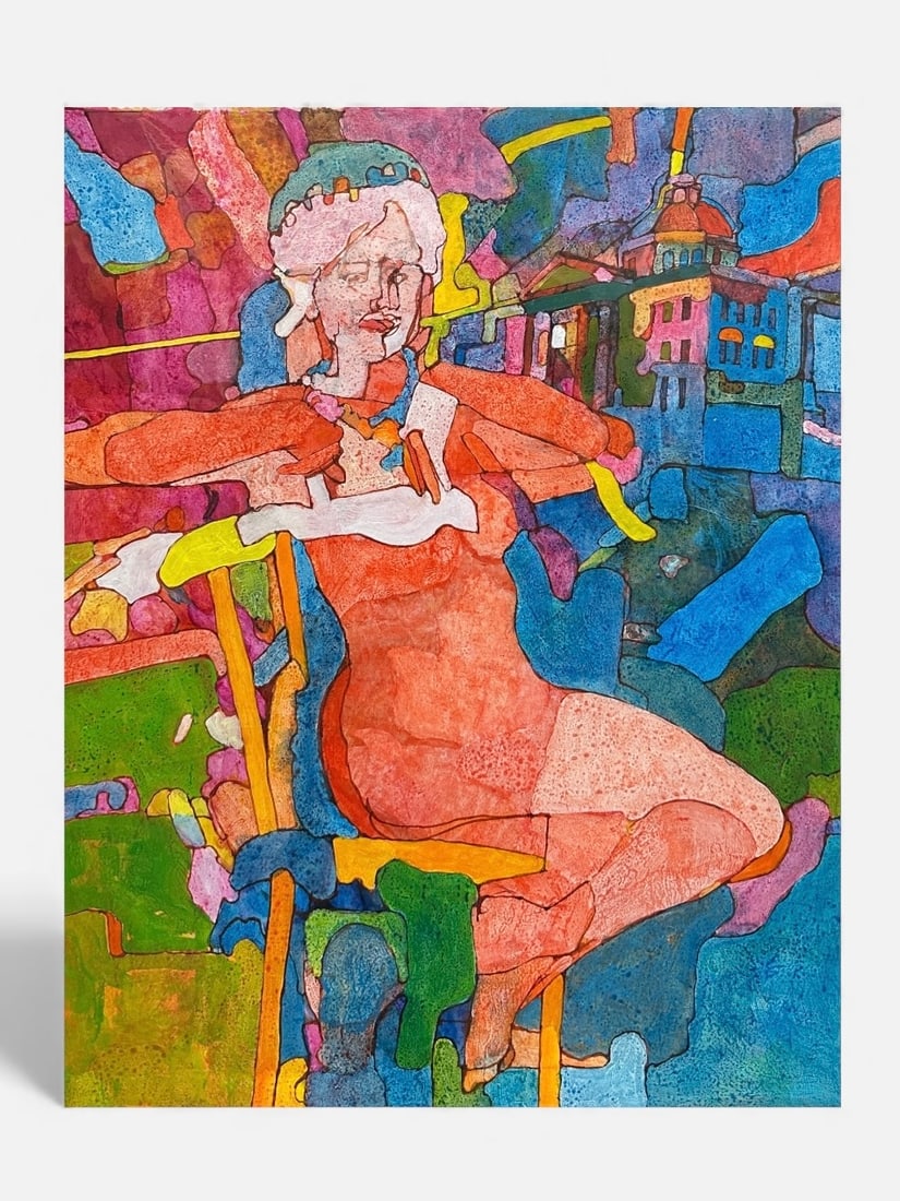 Bennet Norrbo (1930-2013) Abstract Figurative Painting (1 of 2)