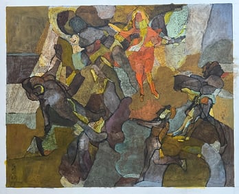 Bennet Norrbo (1930-2013) Abstract Figurative Painting