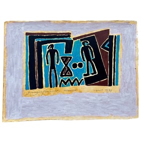 Ferenc Gogos (1936-2011) Signed Original Paint on Paper 1992 #7