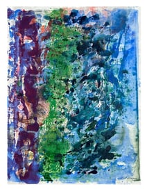 1960s Kenneth Warner Foreman (1925-2015) Modernist Watercolor Painting