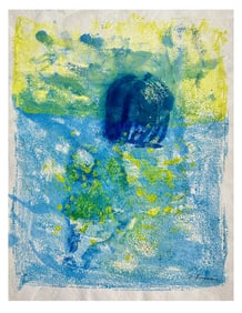 1960s Kenneth Warner Foreman (1925-2015) Modernist Watercolor Painting #4