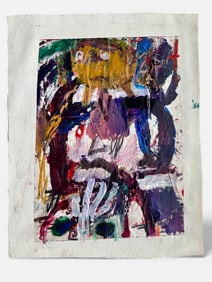 Aida Nelson (1939-2018) Abstract Expressionist Painting #1