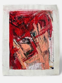 Aida Nelson (1939-2018) Abstract Expressionist Painting #2