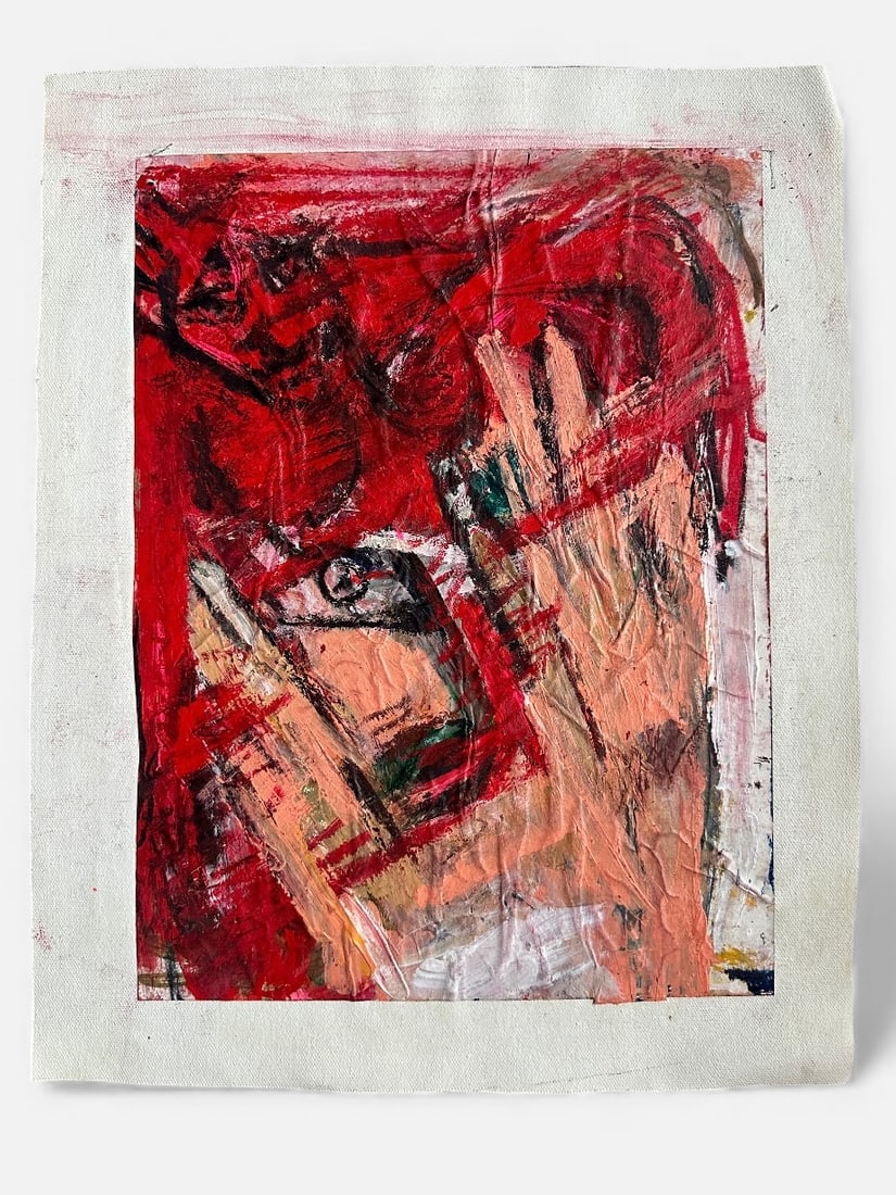 Aida Nelson (1939-2018) Abstract Expressionist Painting  #2 (1 of 2)