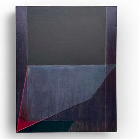 Massive Large Scale Abstract Minimalist Painting on Canvas, Scott Sonikksen (b. 1945)