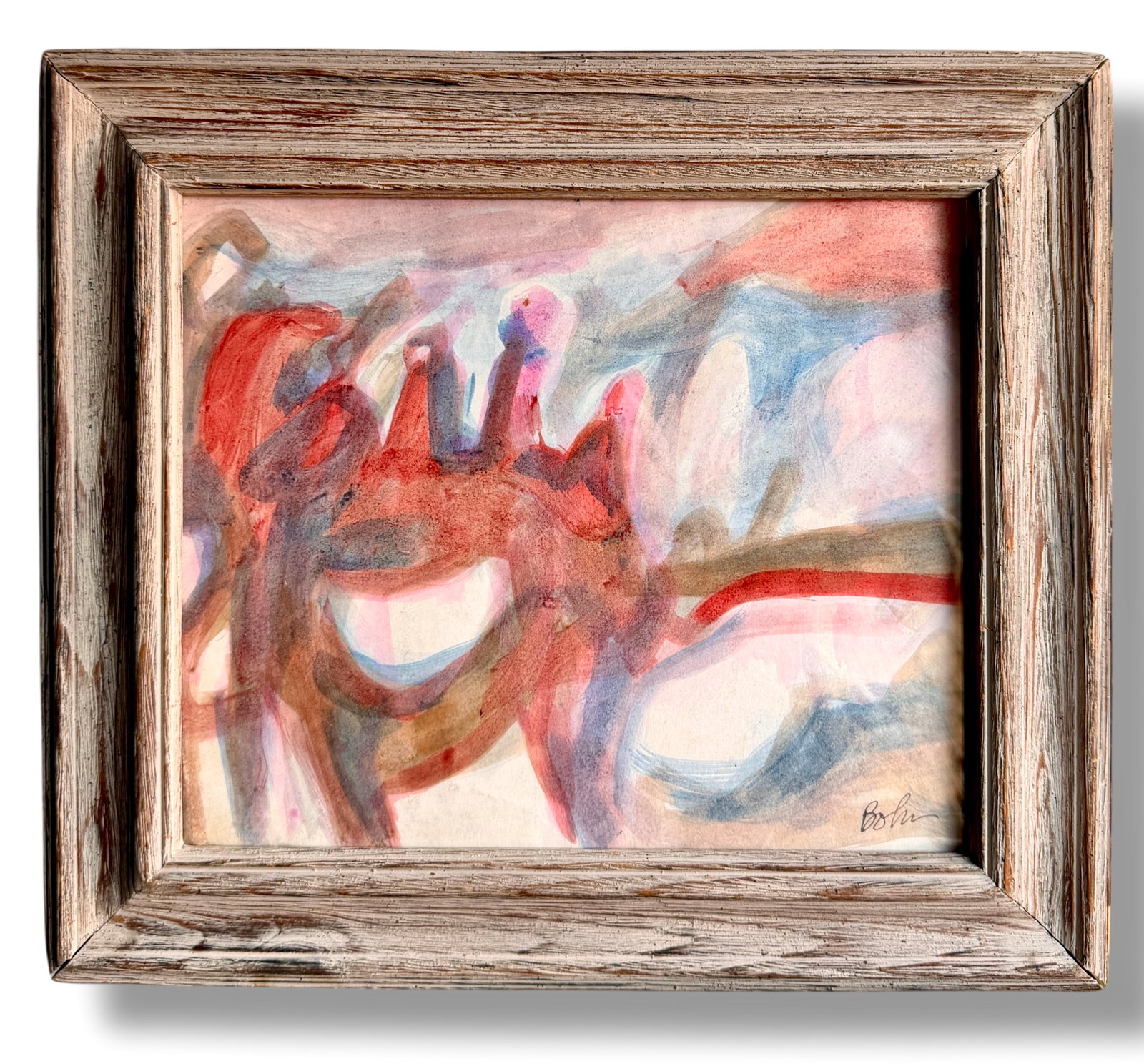 1960s watercolor on paper 1960s Hal Bohn (1934-2022) Abstract painting (1 of 3)