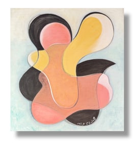 1963 Paint on Canvas Abstract Composition by Cicely De Beers (1892-1973)