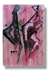 Leon Collard (1916-2011) Watercolor on Paper Abstract Painting