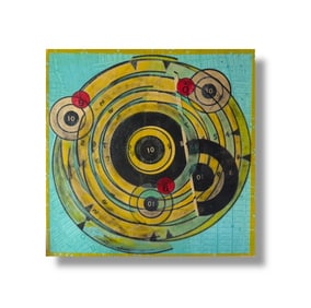 American 21st century Audrey Smith Abstract Mixed Media Original Collage art