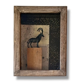 20th century American Abstract Assemblage Clovis Crummett (1908-1988) Folk Art