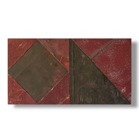 American 20th Century Abstract Composition artist Ann Carstensen Sandpaper on Board