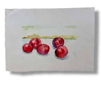 American 20th Century Irving Block (1910-1986) Still Life Watercolor Painting