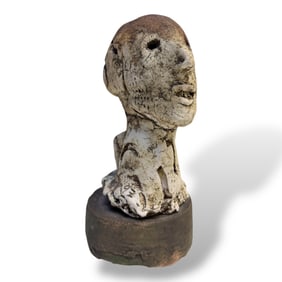 20th century Pacific Northwest Studio Pottery Head by Mike Moran 1992