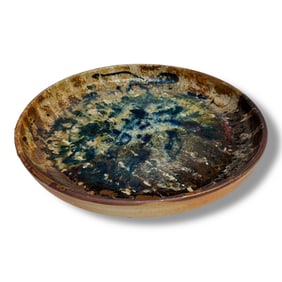 20th century American Studio Pottery Large Shallow Bowl Skeff Thomas