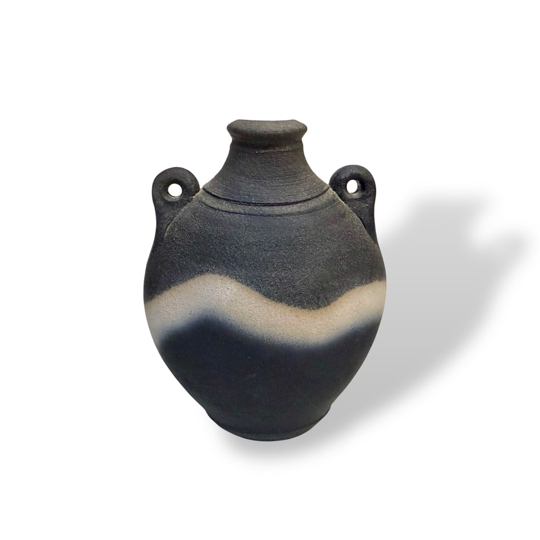 1994 John Leach (1939-2021) Muchelney Mood Black studio pottery Vase (1 of 4)