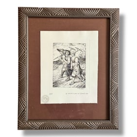 Robert Crumb (b. 1943) Signed Etching "Give Me The Simple Life" 2014