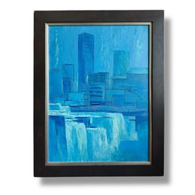 20th Century American Modern Oil on Board by Albert Pateky (1906-1994)