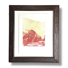 American 21st Century Artist James Lavadour 2 Color Lithograph 2005