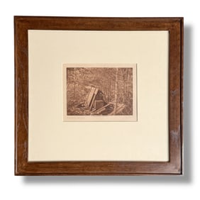 Edward Sheriff Curtis (1868-1952) "Grave House" 1912 Photogravure Custom Framed