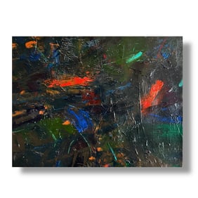 American 20th Century Abstract Expressionist Oil Painting by Ted Katz (b.1937)