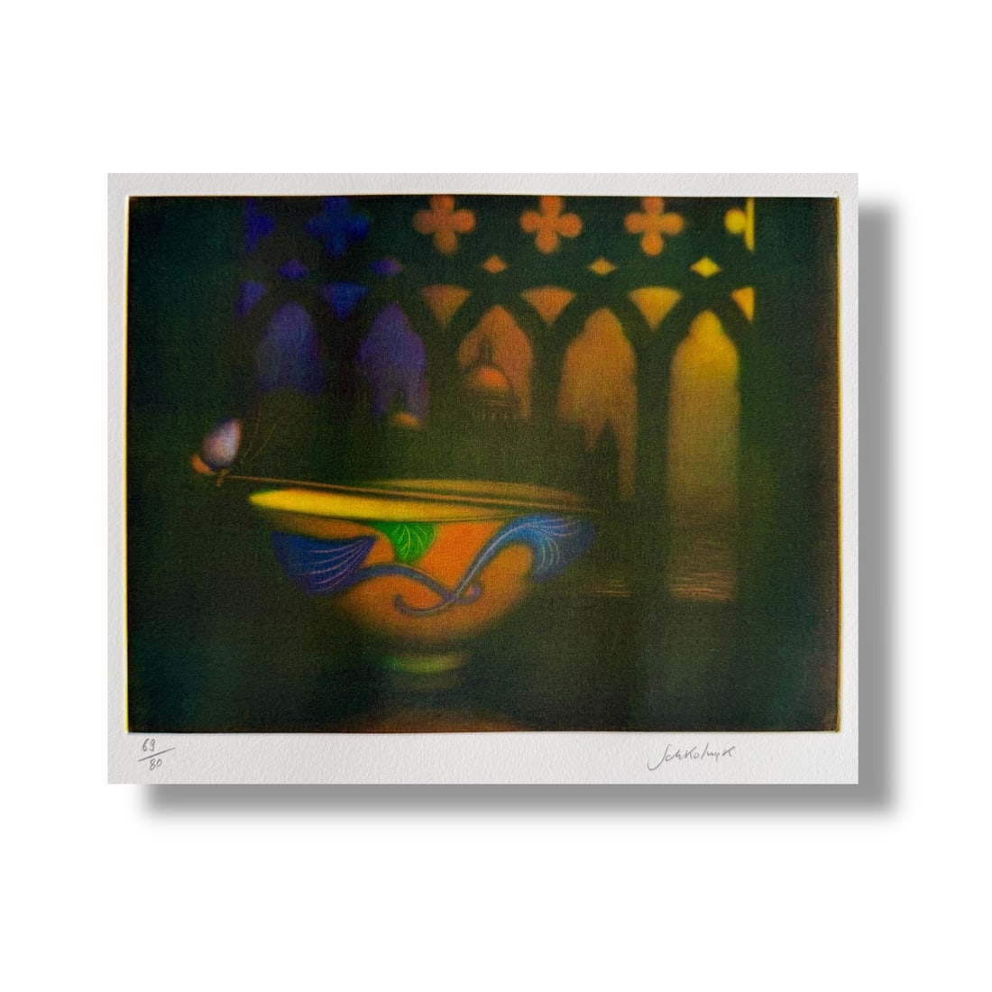 Original Mezzotint Print by Laurent Schkolnyk (b. 1953) France: original Mezzotint print by noteworthy artist Laurent Schkolnyk (b.1953). 9" x 7" artwork on a 10.75" x 16" sheet. Laurent Schkolnyk was born in Paris, France in 1953 and currently resides in Nantes.H