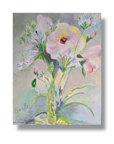 20th Century Oil on canvas Floral Painting by Rosalee Sondheimer (1923-2012)