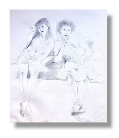 20th Century British Artist David Remfry (b. 1942) Large Pencil Drawing 1979