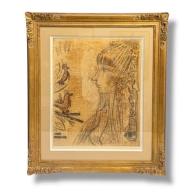 20th Century Artist Etienne Ret (1900-1996) Custom Framed Signed Print